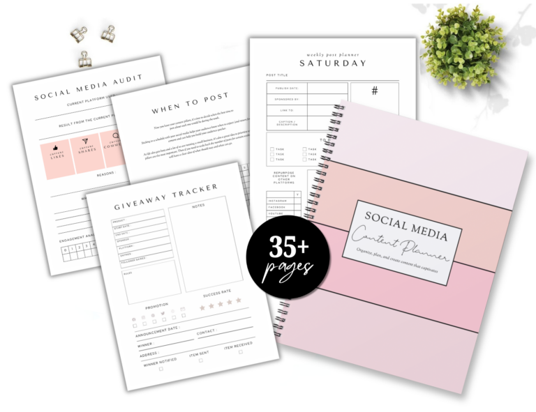 How I Got Social Media to Work for My Business (+ Free Social Media Planner & Content Calendar)