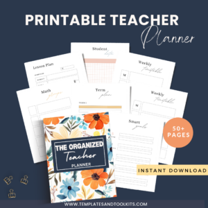 40 +  Pages Printable Teacher Planner
