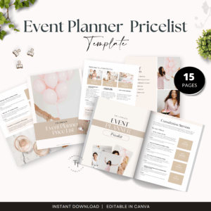 Event Planner Price List Template
