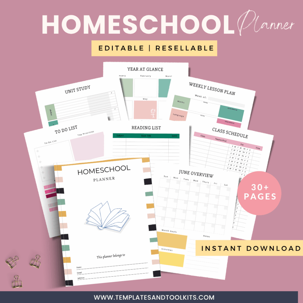 HOME SCHOOL PLANNER