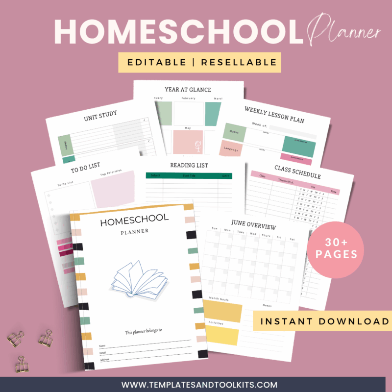 HOME SCHOOL PLANNER