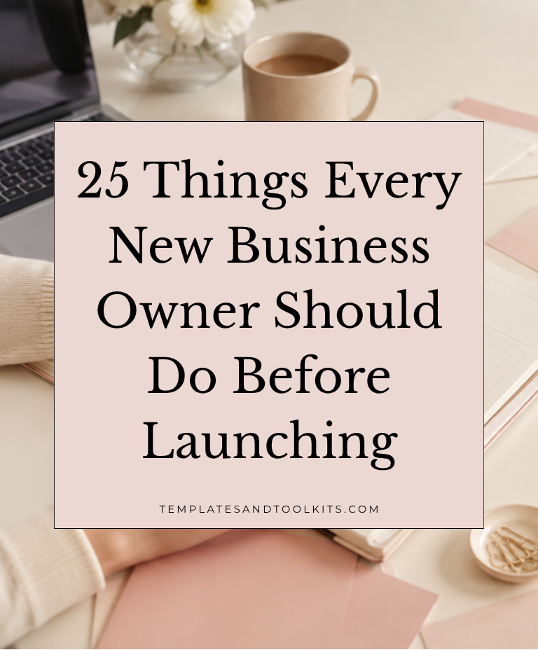 25 Things Every New Business Owner Should Do Before Launching (+ Business Startup Checklist)